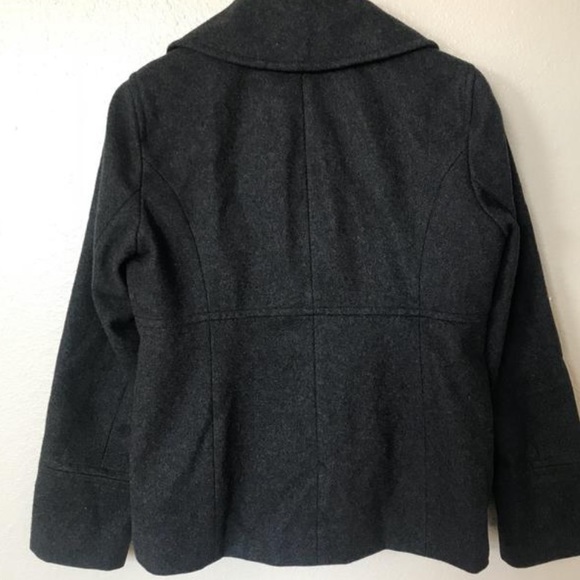 Michael Kors Grey Wool Blend Pea Coat - Picture 5 of 15